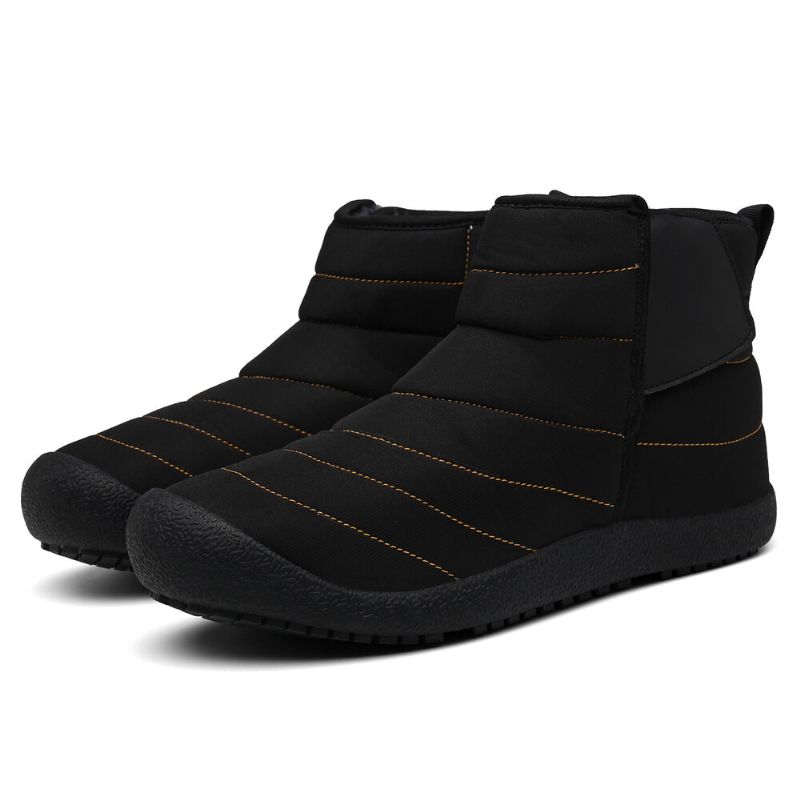 Botas De Nieve Casuales De Invierno Cálido Con Forro De Felpa Resistente Al Agua Para Hombre