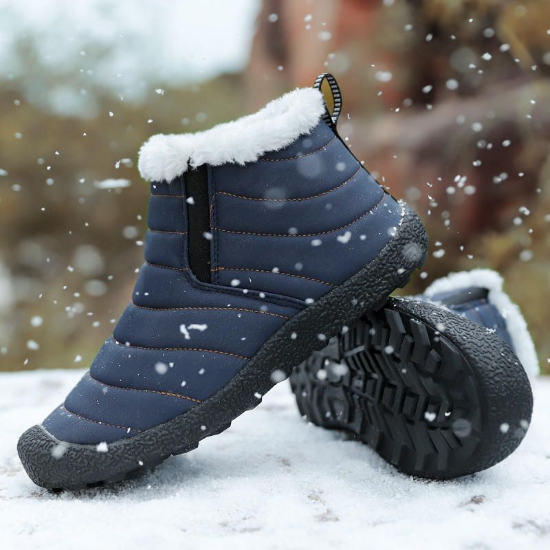 Botas De Nieve Impermeables Cálidas Informales Para Hombre