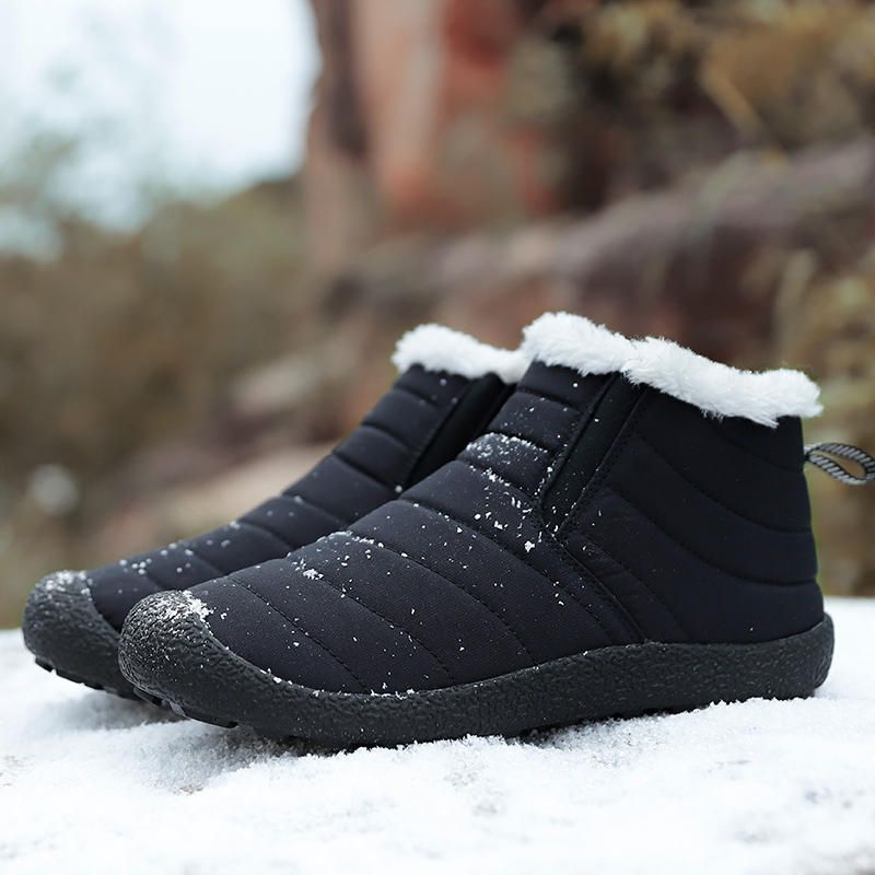 Botas De Nieve Impermeables Cálidas Informales Para Hombre