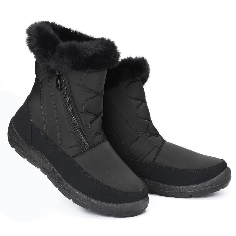 Botas De Nieve Impermeables Con Forro De Felpa De Gran Tamaño Para Mujer