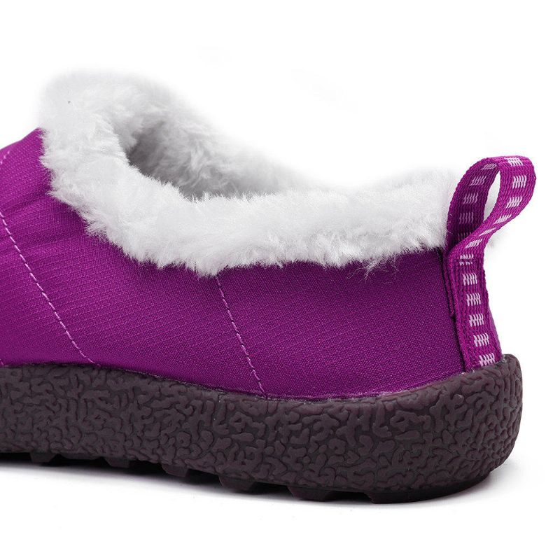 Botas De Nieve De Invierno Cálidas Con Forro De Felpa Impermeable Para Mujer