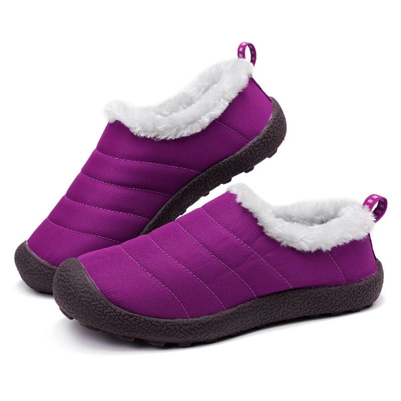 Botas De Nieve De Invierno Cálidas Con Forro De Felpa Impermeable Para Mujer