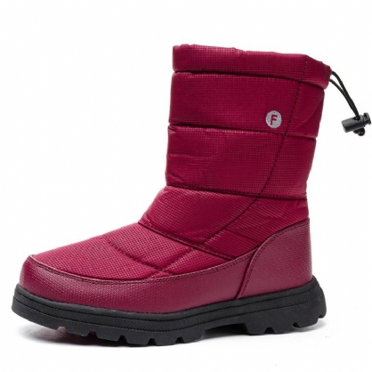 Botas De Nieve De Invierno Con Cordones Automáticos Impermeables Para Mujer