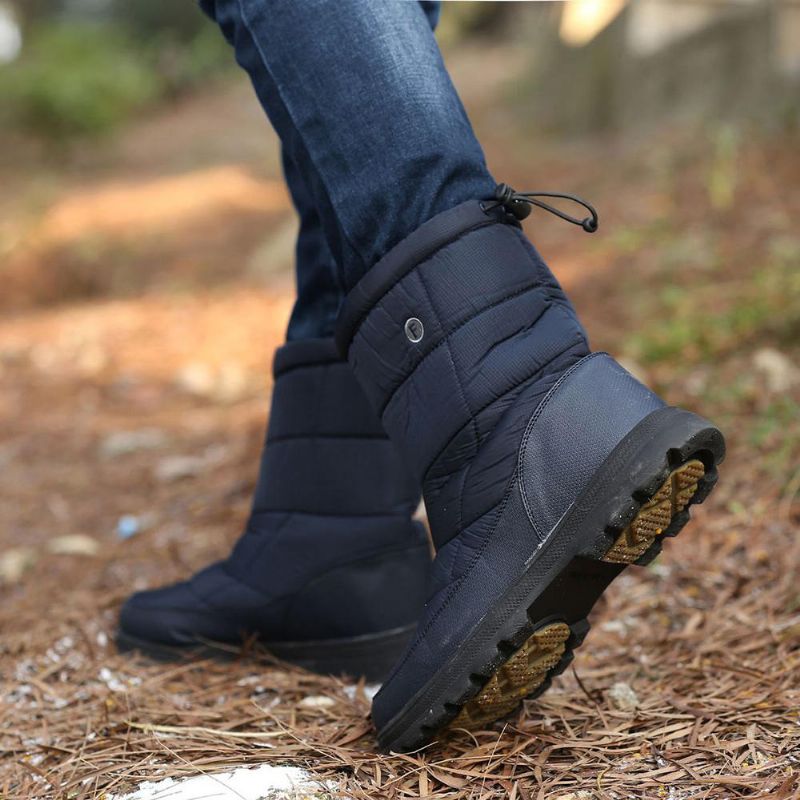 Botas De Nieve De Invierno Con Cordones Automáticos Impermeables Para Mujer