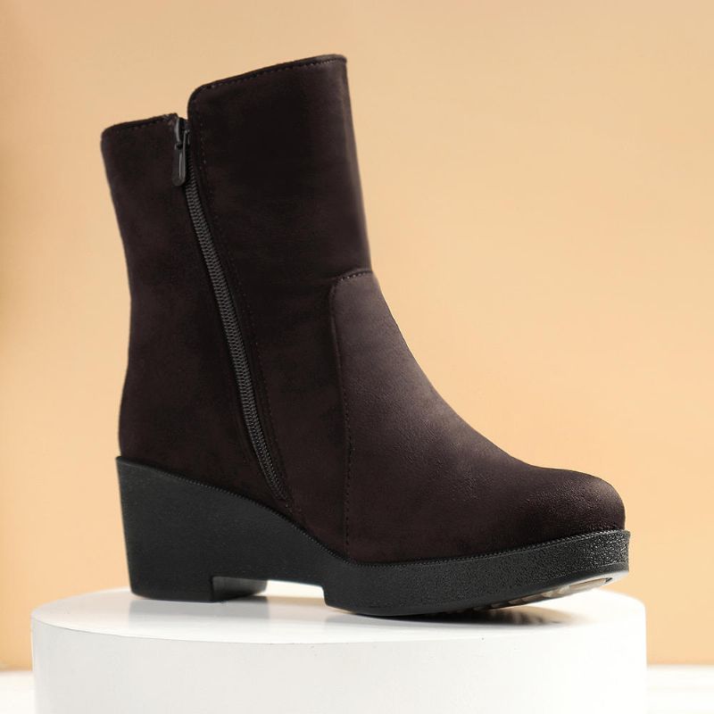 Botas De Nieve De Invierno De Gran Tamaño Para Mujer Botines Cálidos