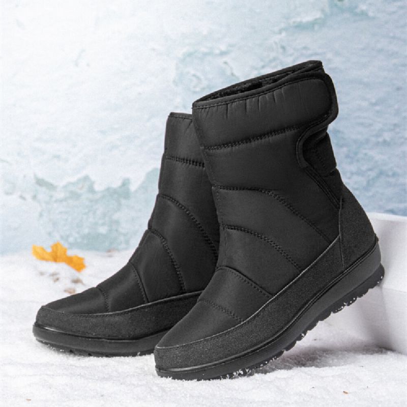 Botas De Nieve De Pantorrilla Corta Con Forro Impermeable Y Forro Cálido Informal Para Mujer