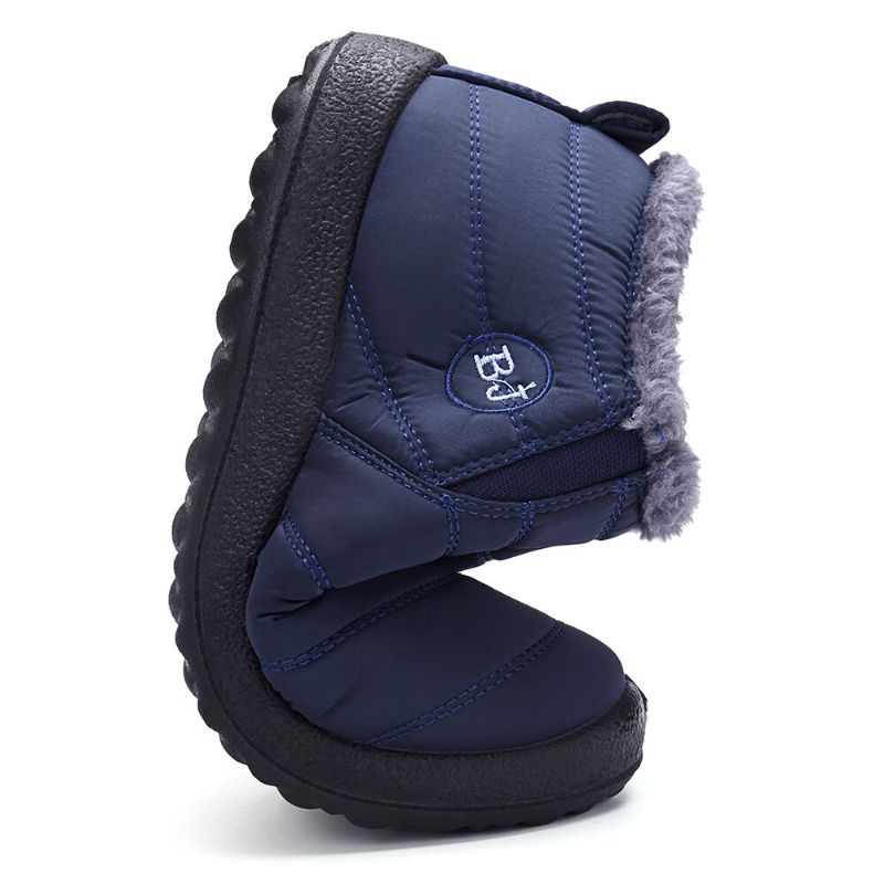 Botas De Nieve Para Exteriores Informales Con Forro Cálido De Algodón De Invierno Para Hombre