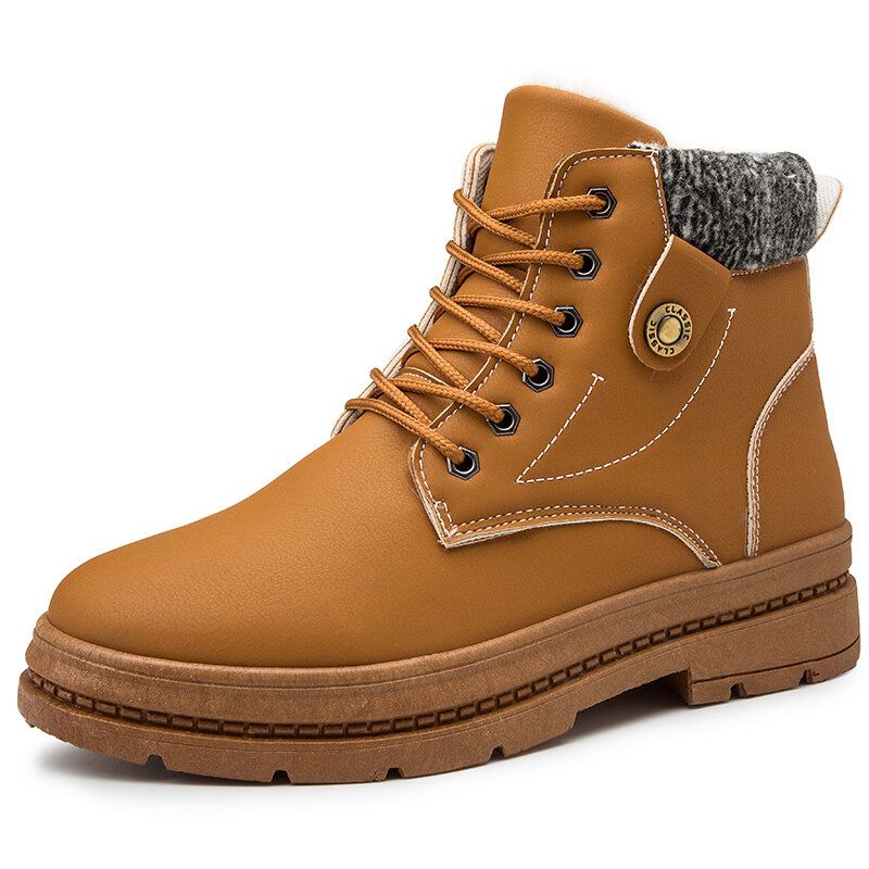 Botas Para Herramientas De Nieve Antideslizantes Con Forro De Felpa Cálida Para Hombre