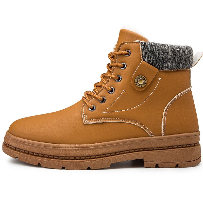 Botas Para Herramientas De Nieve Antideslizantes Con Forro De Felpa Cálida Para Hombre