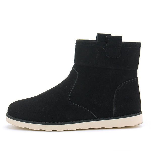 Botas Para La Nieve Con Forro De Piel De Invierno Para Hombre Zapatos Planos Informales De Alta Calidad Para Exteriores De Algodón