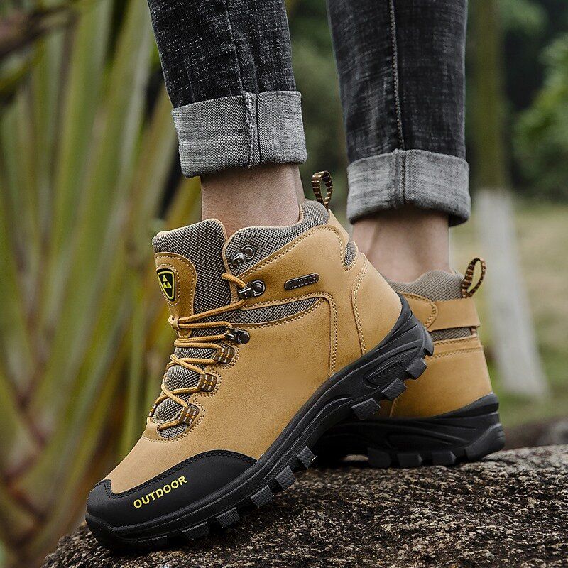 Botas De Senderismo Deportivas Antideslizantes Con Punta Redonda Y Cómoda Al Aire Libre Para Hombre