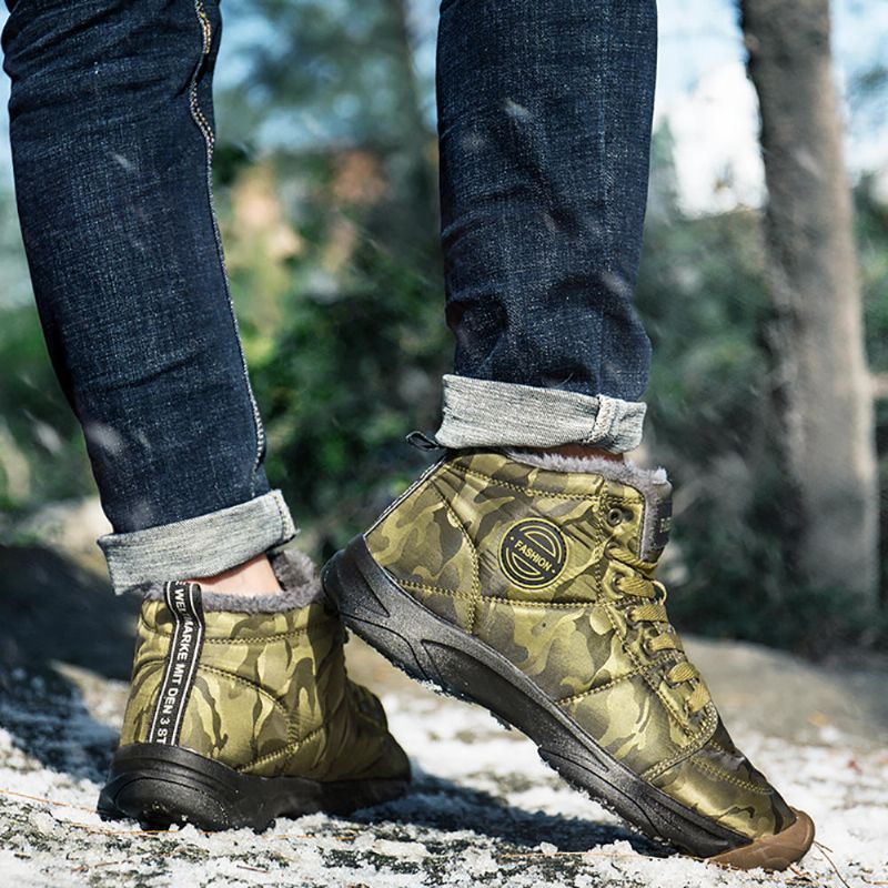 Botines De Algodón Cómodos Y Cálidos Para Hombres De Gran Tamaño