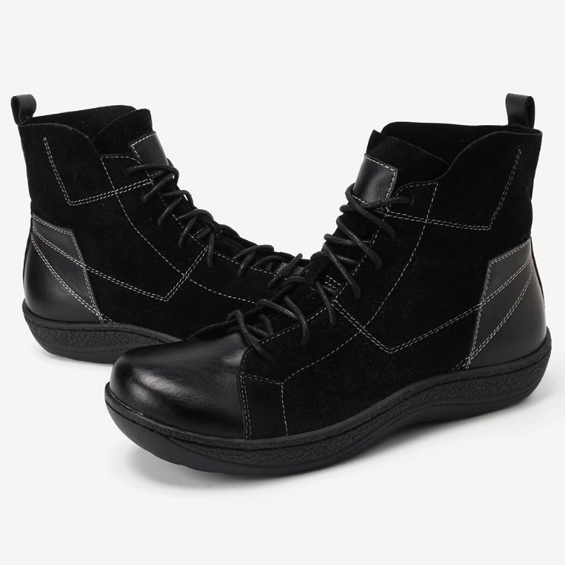 Botines Antideslizantes Casuales Con Cordones Retro Spicing