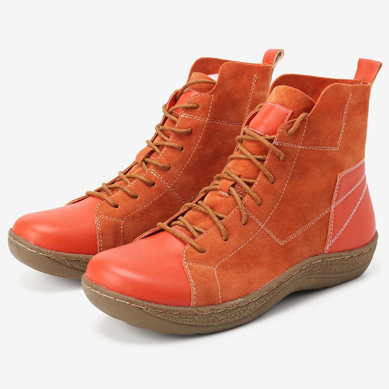 Botines Antideslizantes Casuales Con Cordones Retro Spicing