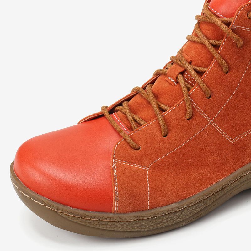 Botines Antideslizantes Casuales Con Cordones Retro Spicing