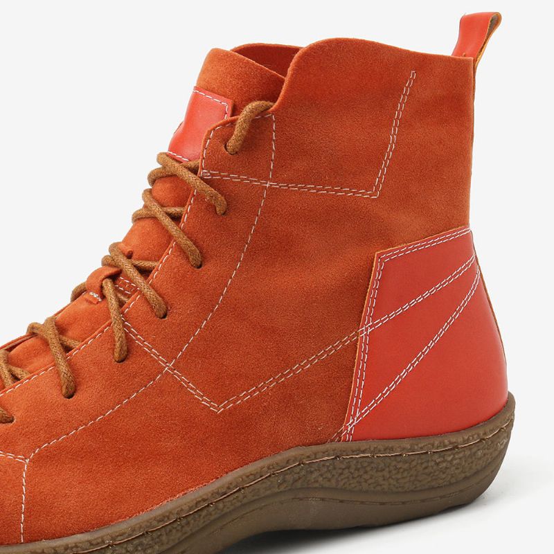 Botines Antideslizantes Casuales Con Cordones Retro Spicing