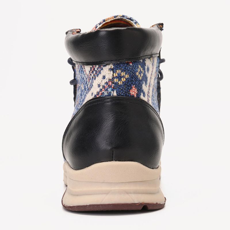 Botines Cortos Vintage Con Costura Informal De Mujer Folkways