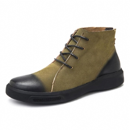 Botines De Cuero Con Estilo Vintage Especiales Para Hombres