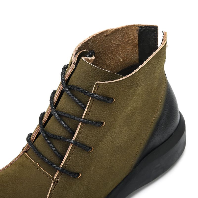 Botines De Cuero Con Estilo Vintage Especiales Para Hombres