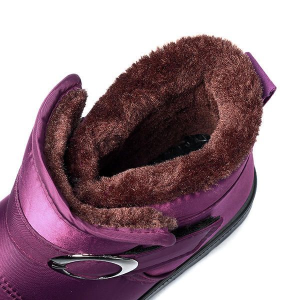 Forro De Piel Sintética De Invierno Keep Keep Botas De Tobillo De Algodón Botas De Nieve Para Mujer