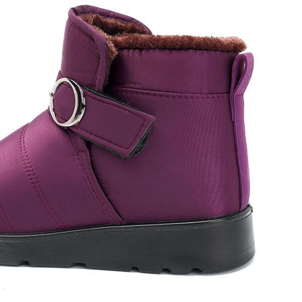 Forro De Piel Sintética De Invierno Keep Keep Botas De Tobillo De Algodón Botas De Nieve Para Mujer