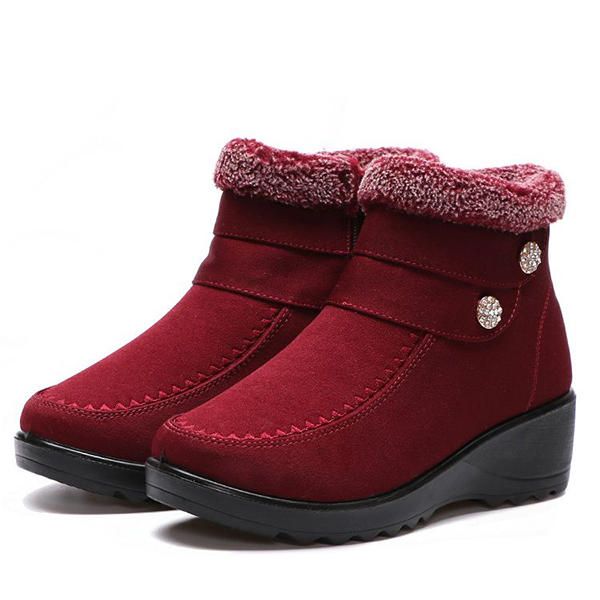 High Top Keep Warm Suede Cotton Shoes Botas De Nieve Casuales