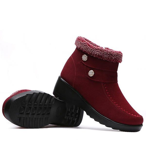 High Top Keep Warm Suede Cotton Shoes Botas De Nieve Casuales