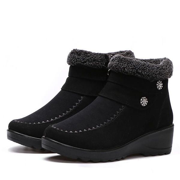 High Top Keep Warm Suede Cotton Shoes Botas De Nieve Casuales