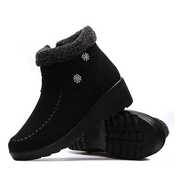 High Top Keep Warm Suede Cotton Shoes Botas De Nieve Casuales