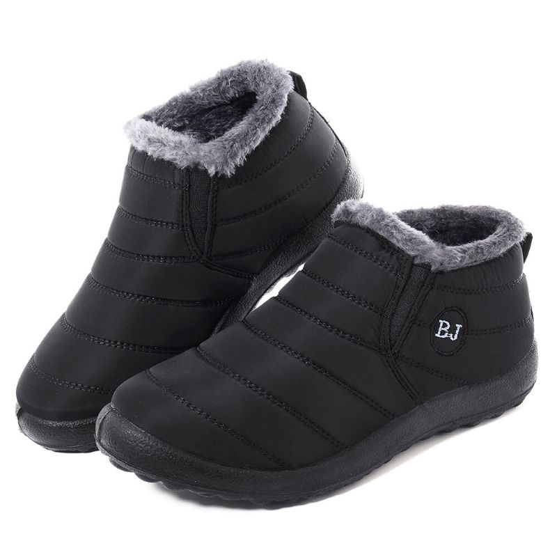 Impermeable Forro Cálido Invierno Nieve Tobillo Casual Mujer Botas