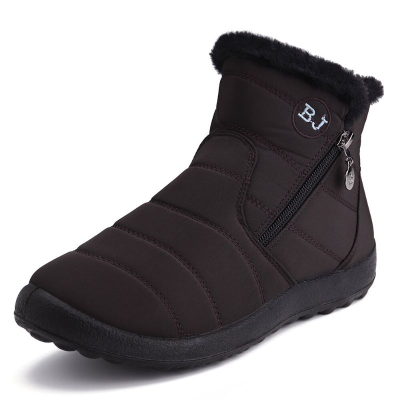 Impermeable Forro Cálido Invierno Nieve Tobillo Casual Mujer Botas