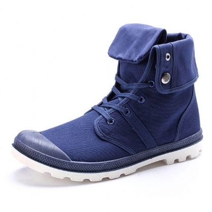 New Fashion Men Casual High Top Canvas Shoes Zapatillas Deportivas Con Cordones Al Aire Libre Zapatos