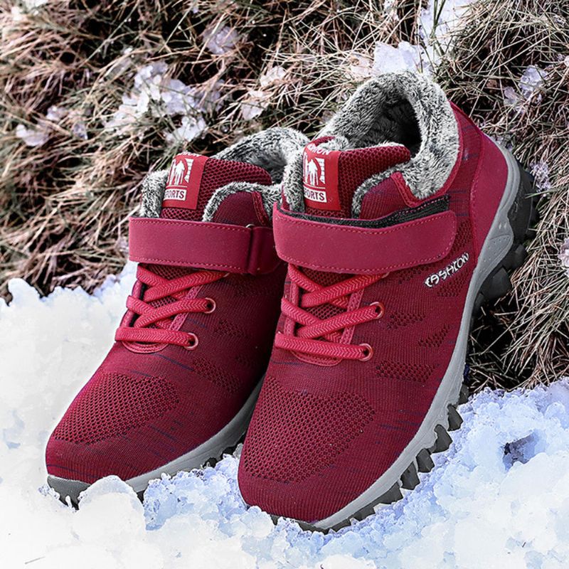 Zapatos Cálidos De Felpa Para Mujer Botas De Nieve Cómodas