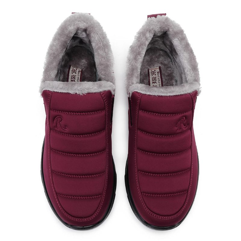 Zapatos De Invierno Para Mujer Botas De Nieve De Color Sólido