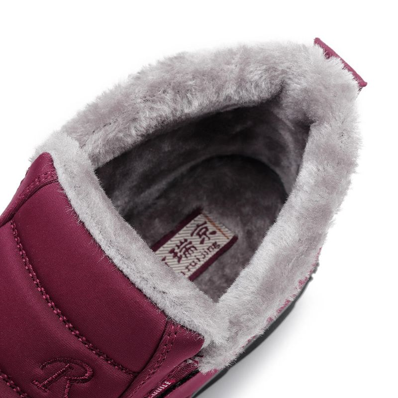 Zapatos De Invierno Para Mujer Botas De Nieve De Color Sólido