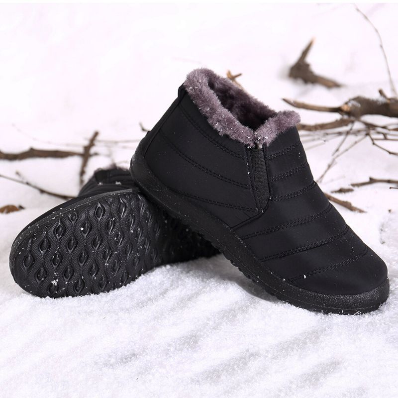 Zapatos De Nieve Para Mujer Impermeables Cálidos Cómodos Botines Para La Nieve