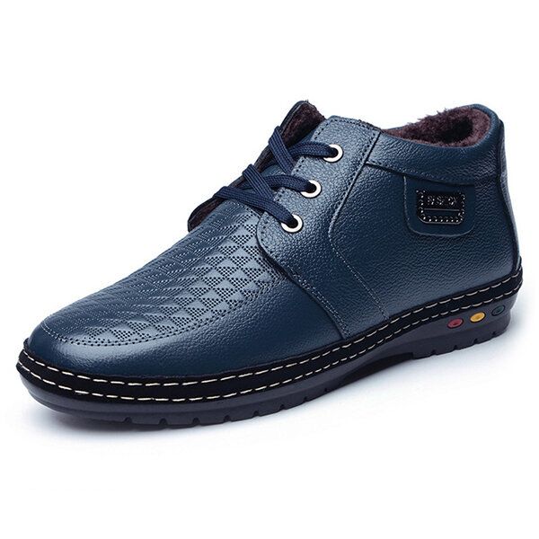 Zapatos Oxford De Alta Calidad Con Forro De Piel De Cuero Genuino De Negocios Informales Para Hombres