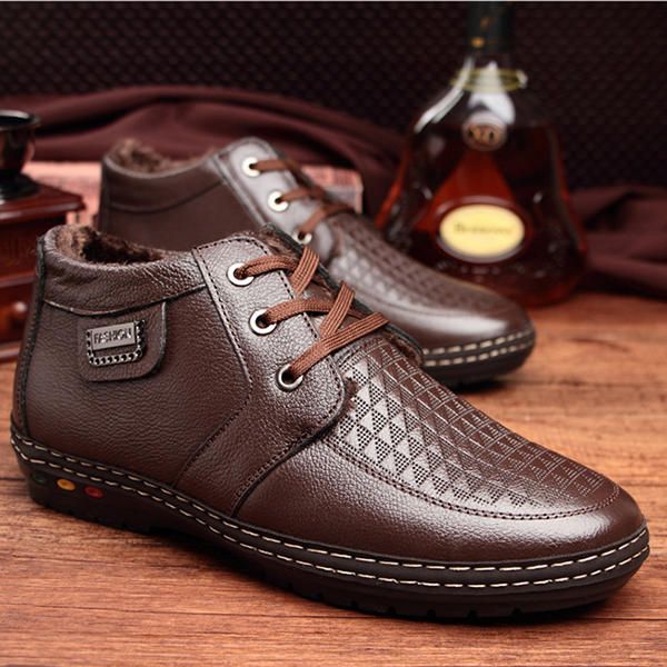 Zapatos Oxford De Alta Calidad Con Forro De Piel De Cuero Genuino De Negocios Informales Para Hombres