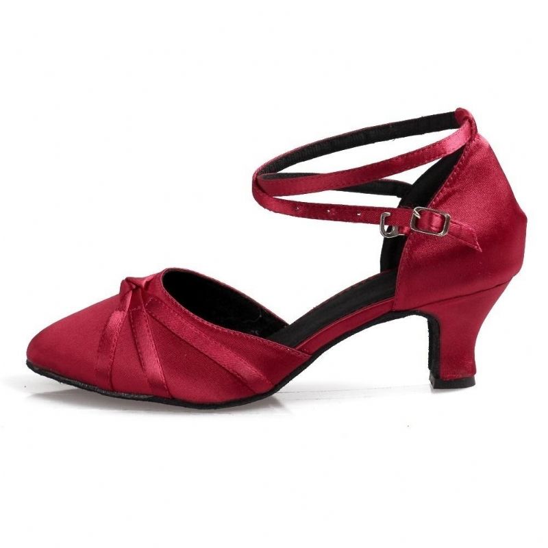 Mujeres 5.5cm Tacón Tango Salón De Baile Moda Moderna Zapatos De Baile Bombas