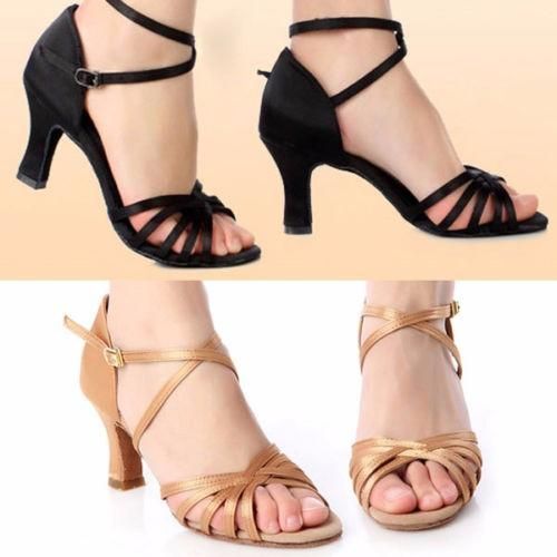 Zapatos De Baile De Tacón De Moda De Color Sólido Para Mujer Sandalias De Vestir