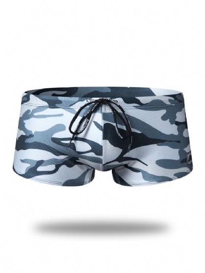 Bañador De Camuflaje Para Hombre Bañador De Nailon Con Cordón De Secado Rápido