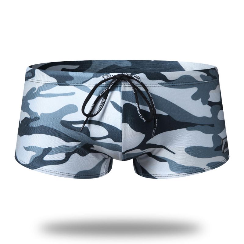 Bañador De Camuflaje Para Hombre Bañador De Nailon Con Cordón De Secado Rápido