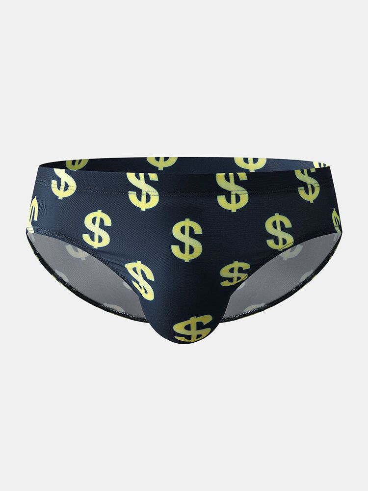 Bañador Con Estampado De Dólar Para Hombre