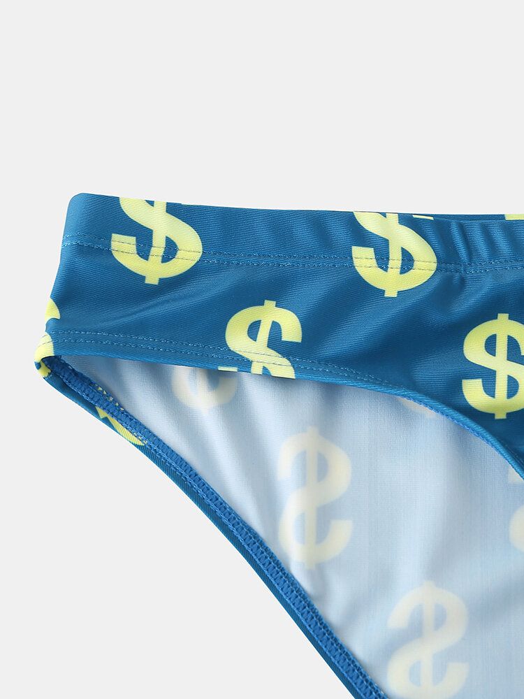 Bañador Con Estampado De Dólar Para Hombre