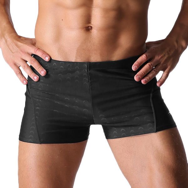 Bañadores De Secado Rápido Para Nadar En La Playa Sexy Para Hombre Pantalones Cortos De Spa Impermeables De Color Sólido