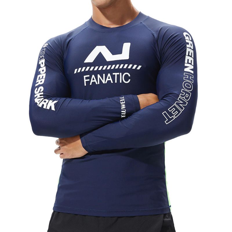 Camisa De Surf Rashguard Para Traje De Baño De Manga Larga Para Hombre