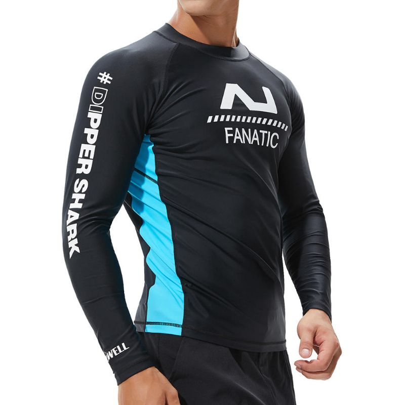 Camisa De Surf Rashguard Para Traje De Baño De Manga Larga Para Hombre