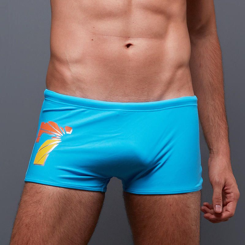 Impresión De Playa Surf Natación Boxers Trunks Traje De Baño Para Hombres