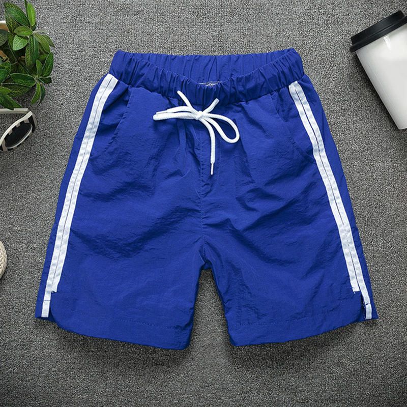 Pantalones Cortos Deportivos De Playa Con Cordón Informal Para Hombres