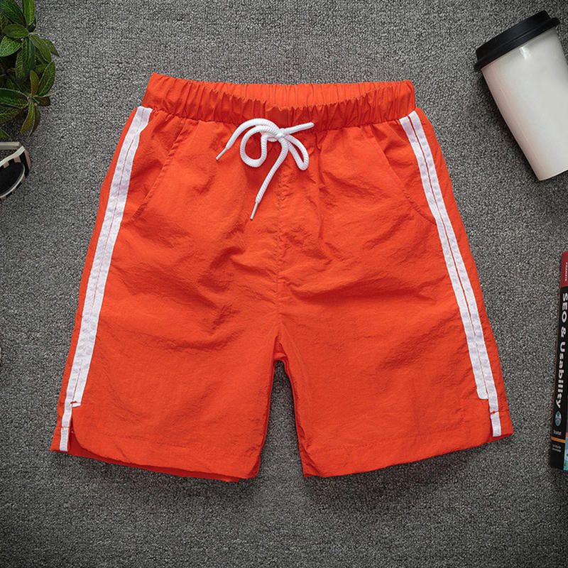 Pantalones Cortos Deportivos De Playa Con Cordón Informal Para Hombres